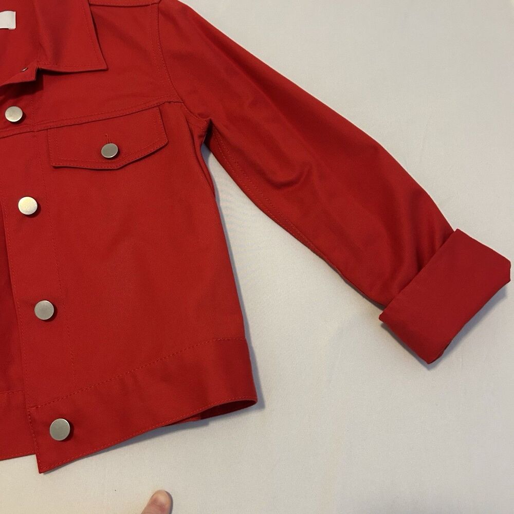 BLDWN Baldwin Sonic Jacket Red Scarlet Twill 100% Cotton - Women's XS - Picture 5 of 14